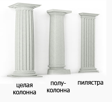 виды гранитных колонн