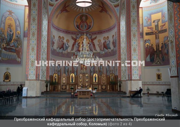 гранит в интерьере церкви